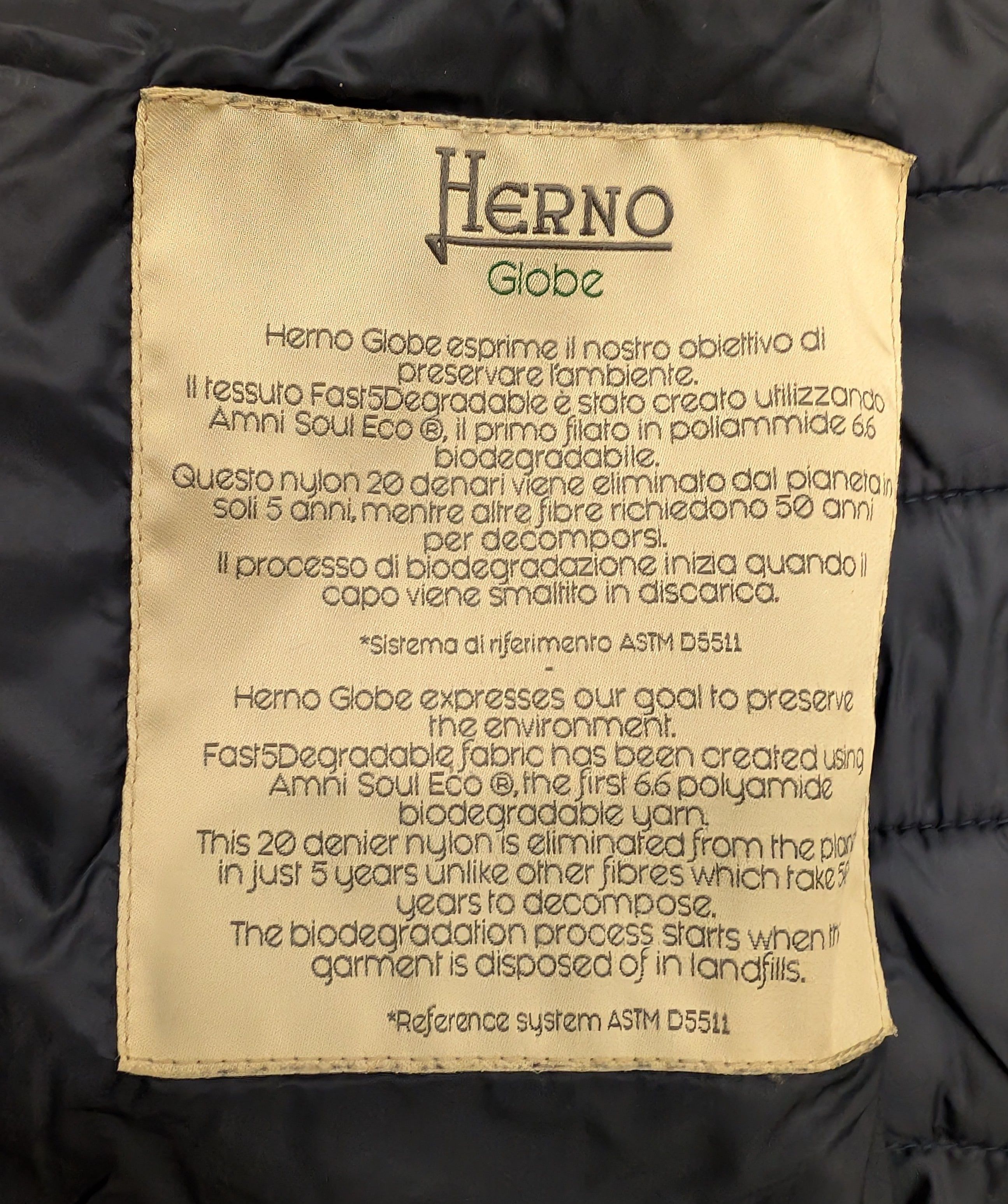 Herno Herno Globe Eco Full Zip Puffer Jacket Made in Romania Size US M / EU 48-50 / 2 - 4 Thumbnail