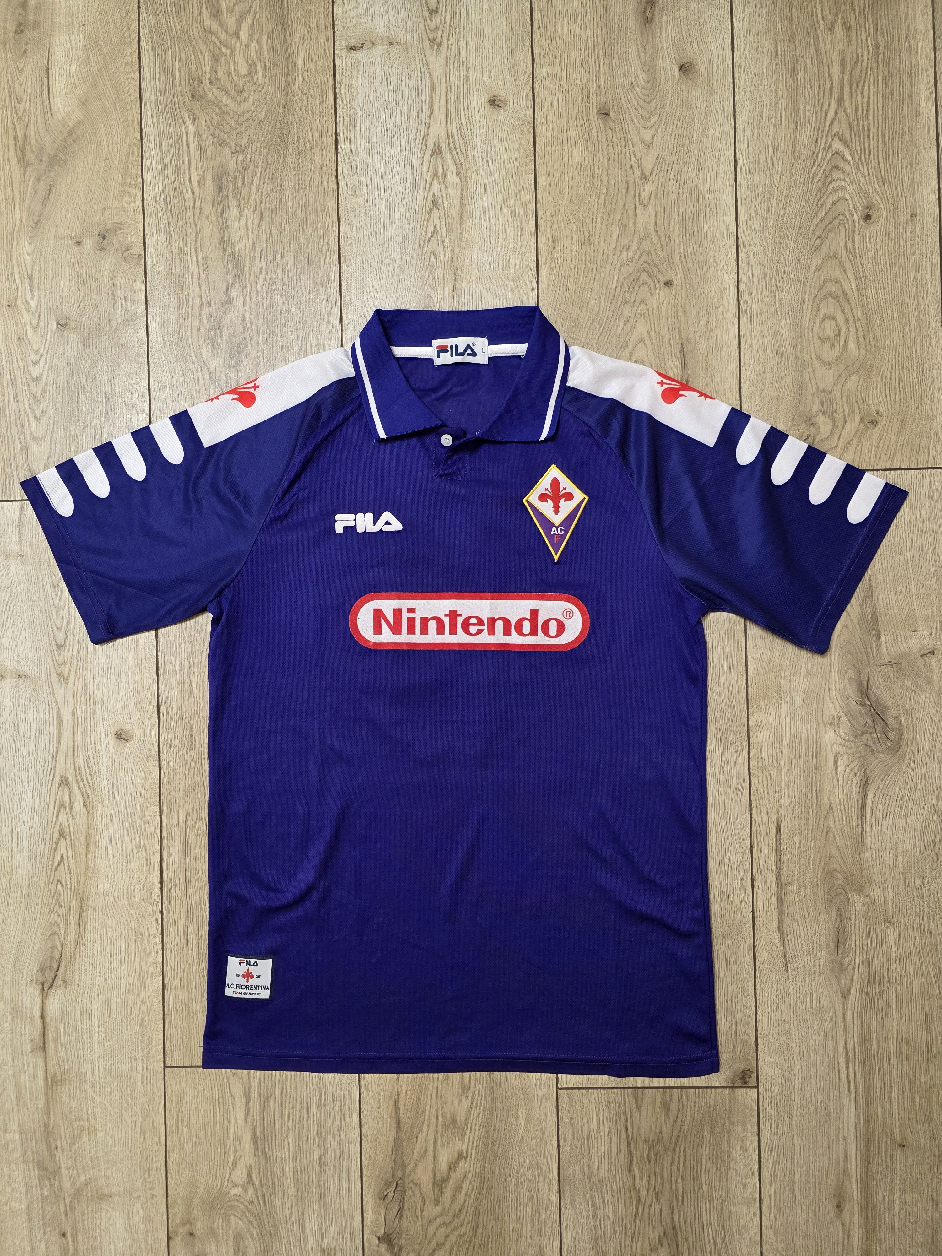 All Sport FIORENTINA 1998 1999 HOME BATISTUTA FOOTBALL SOCCER JERSEY Size US L / EU 52-54 / 3 - 1 Thumbnail