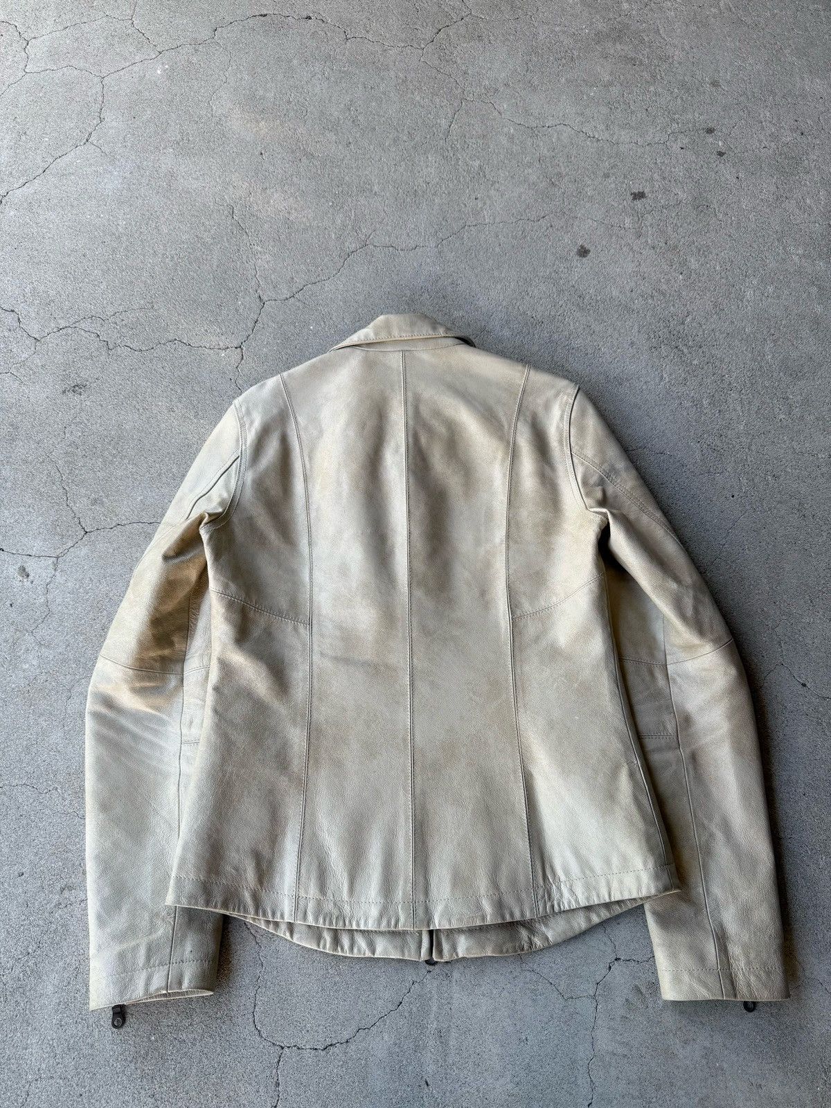 Morgan Homme Rare Japanese Label Y2K MORGAN HOMME 00's Leather Jacket Size US M / EU 48-50 / 2 - 2 Thumbnail