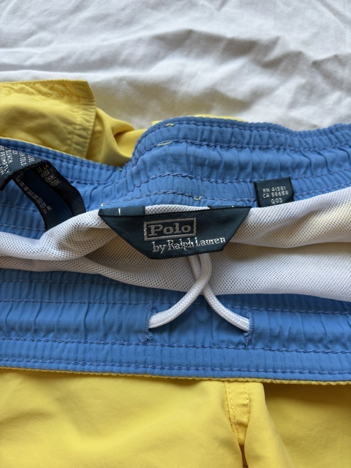 Polo Ralph Lauren Vintage Polo Ralph Lauren Yellow Swim Trunks Essential Size US 32 / EU 48 - 2 Thumbnail