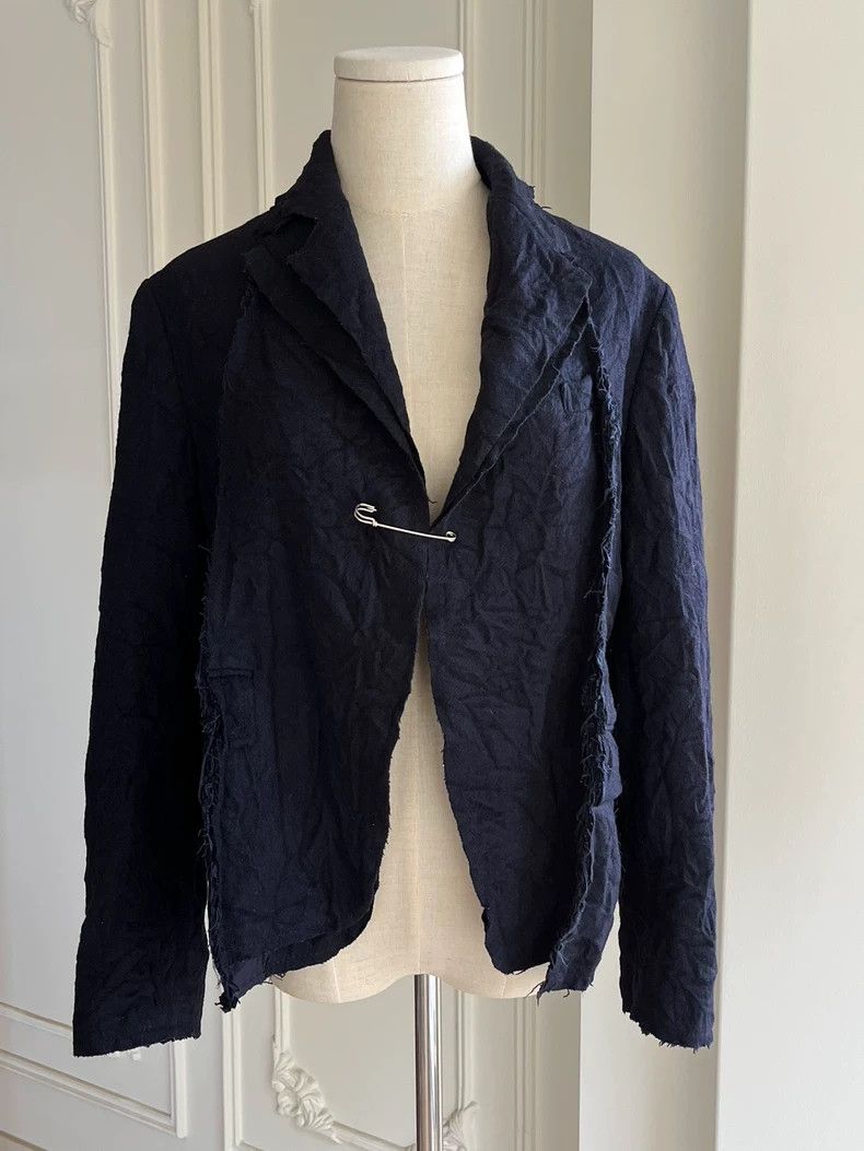 Comme des Garcons Comme des Garcons Purplish blue wool suit jacket Size M / US 6-8 / IT 42-44 - 1 Thumbnail