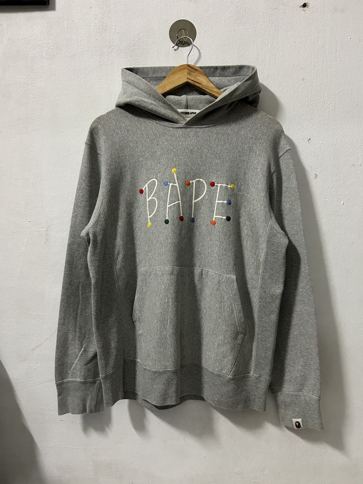 Bape Vintage Bape Bathing Ape spell out hoodie nigo era Size US M / EU 48-50 / 2 - 1 Thumbnail