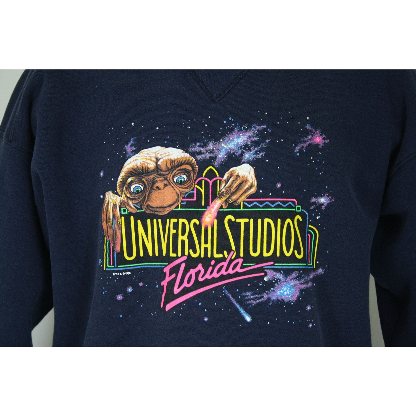 Tultex × Vintage Vintage Tultex Universal Studios E.T. Navy Blue Crewneck Size US L / EU 52-54 / 3 - 2 Thumbnail