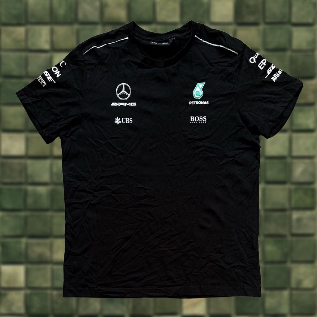 Mercedes-Benz Mercedes AMG F1 Petronas Team Black T Shirt Mens XL Size Regular Short Sleeve Men Xl Black AMG F1 Petronas Team T Shirt Mens XL Size US XL / EU 56 / 4 - 1 Thumbnail