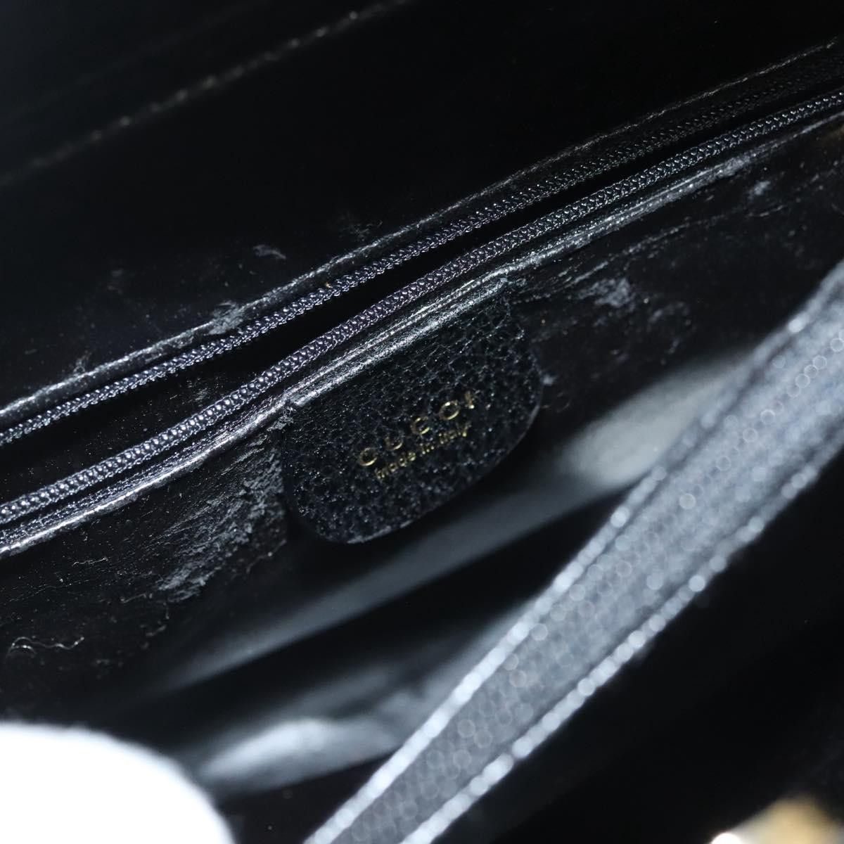 Gucci GUCCI Bamboo Hand Bag Leather Black Gold 002 002 Size ONE SIZE - 14 Thumbnail