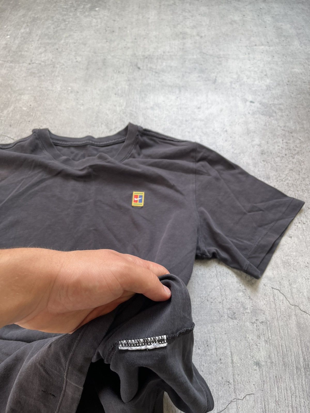 Nike × Vintage Vintage Nike Court t-shirt swoosh logo Size US S / EU 44-46 / 1 - 5 Thumbnail