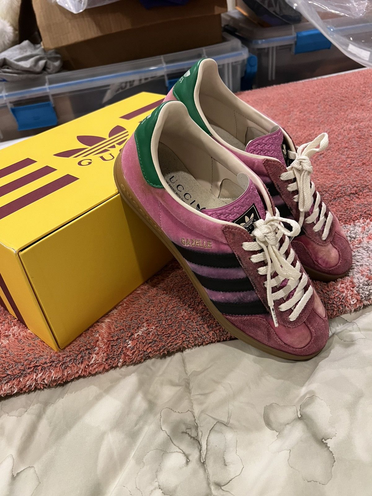 Adidas × Gucci Adidas x Gucci Gazelle Pink - US 9.5 Size US 9.5 / EU 42-43 - 7 Thumbnail