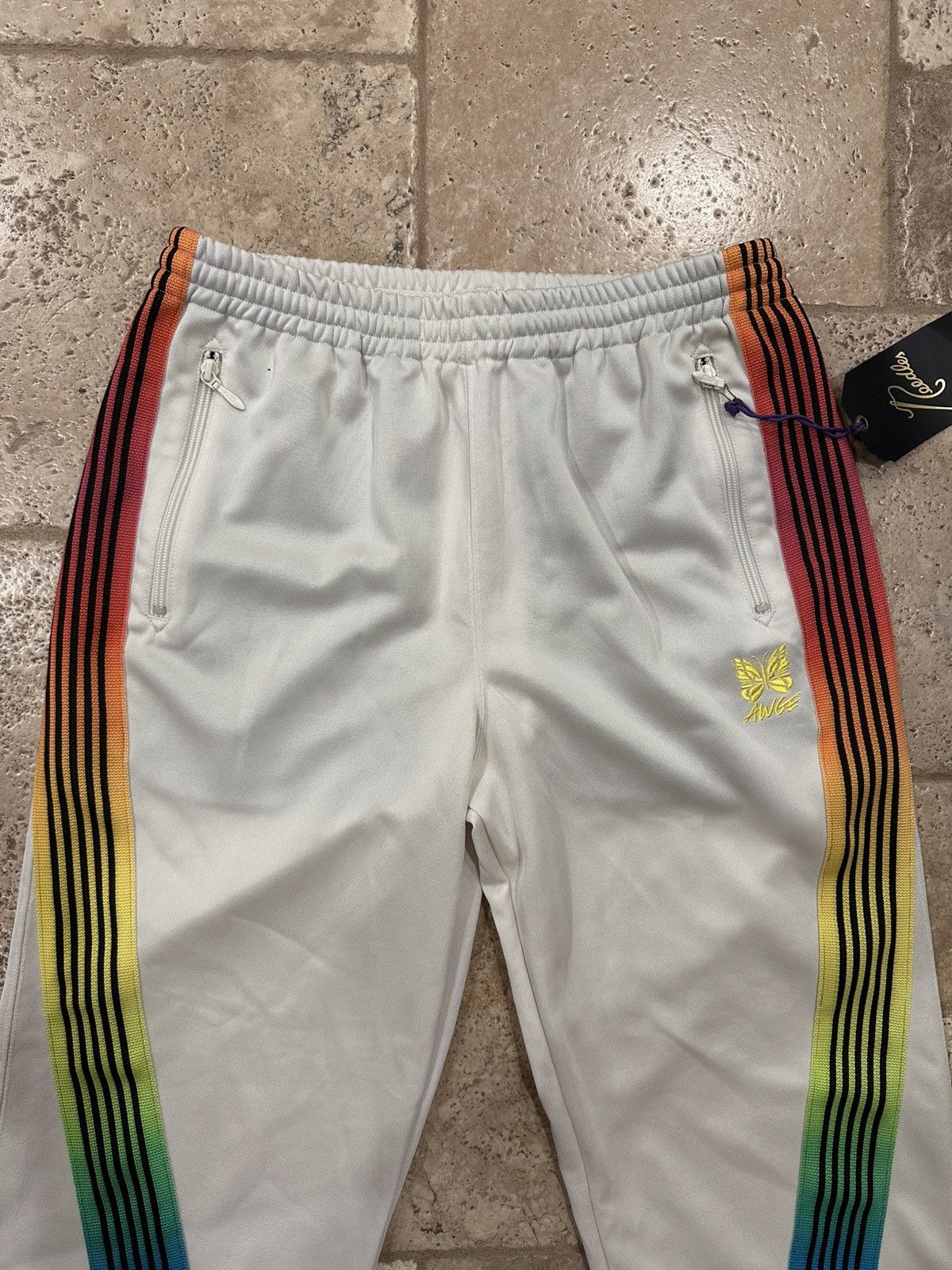 Needles Needles x AWGE A$AP Rocky Rainbow / Light Grey Track Pants Size US 32 / EU 48 - 4 Thumbnail
