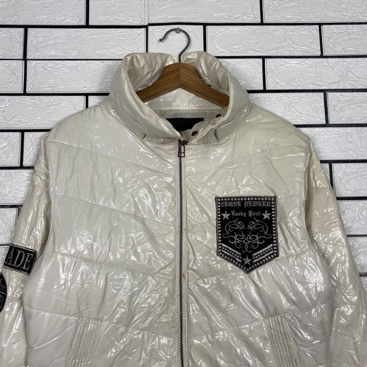 Hysteric Glamour 📌Love And Party Puffer Jacket Punk Design Biker Size US M / EU 48-50 / 2 - 4 Thumbnail