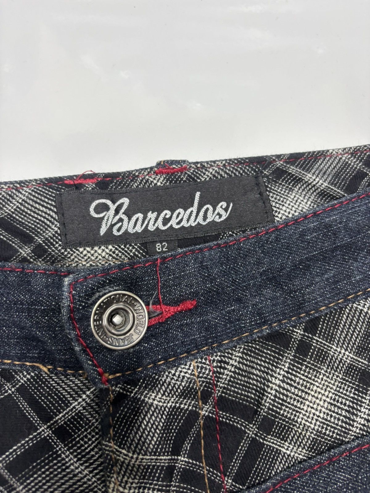 Hysteric Glamour × If Six Was Nine × Japanese Brand VINTAGE DOUBLE WAIST JEANS BARCEDOS BLUE DENIM SKULLS JEANS Size US 32 / EU 48 - 11 Thumbnail