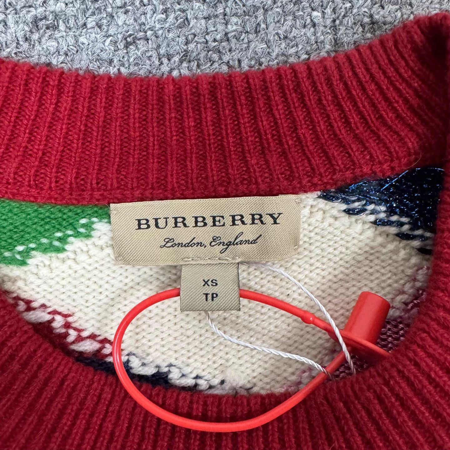 Burberry Burberry geometric color block knit sweater XS 99 new Size US XS / EU 42 / 0 - 5 Thumbnail