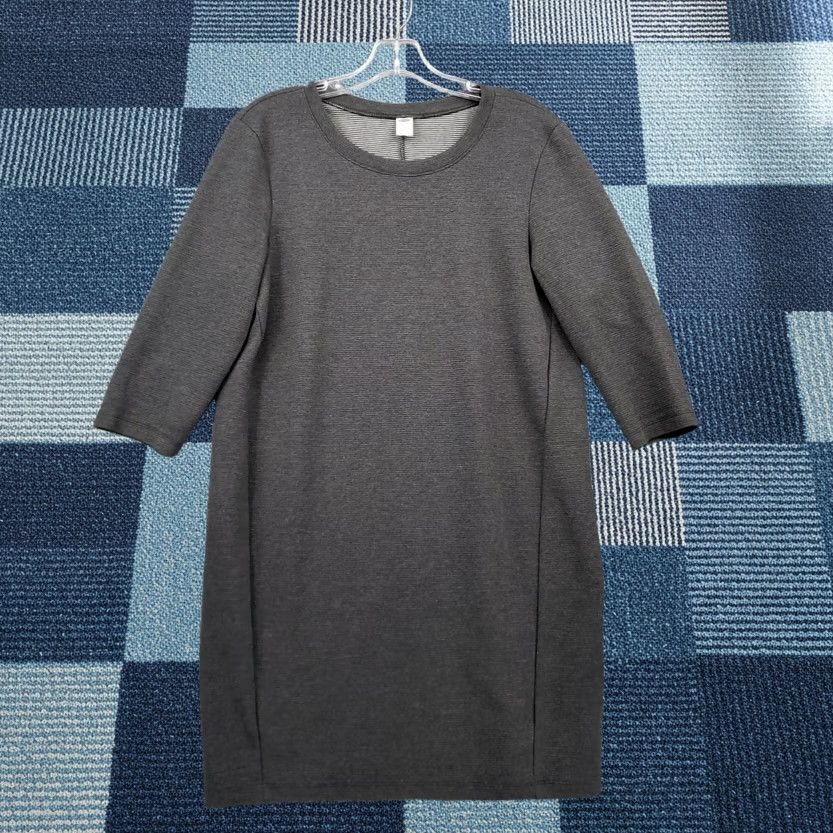 Old Navy Old Navy Dress Womens Small Gray T-Shirt Mini Round Neck 3/4 Sleeves Pullover Size S / US 4 / IT 40 - 1 Thumbnail