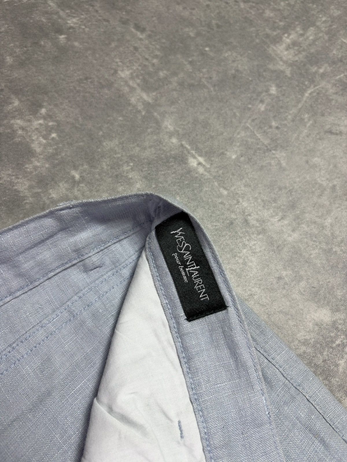 Yves Saint Laurent 100% Linen Rare Yves Saint Laurent YSL Logo Pants 38 Size US 38 / EU 54 - 15 Thumbnail