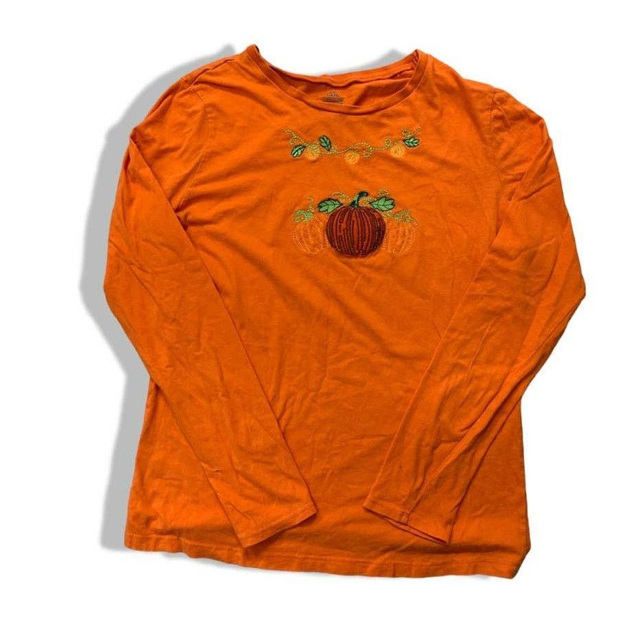 Other VINTAGE Y2K Halloween Shirt Embroidery Pumpkin Long Sleeve Size S / US 4 / IT 40 - 2 Thumbnail