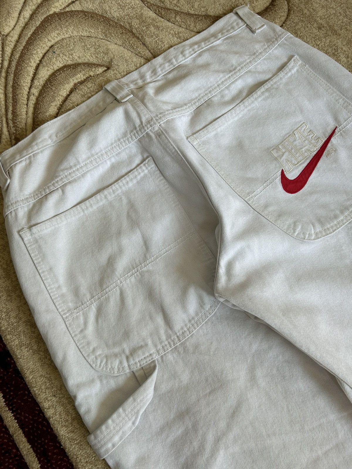 Nike × Vintage Vintage 80s Nike Air Embroidered Carpenter Baggy Pants Size US 36 / EU 52 - 5 Thumbnail