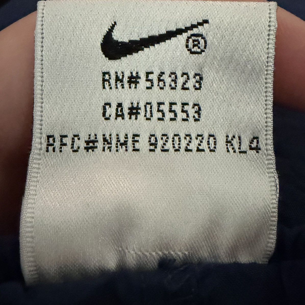 Nike VTG 90s Nike Navy Blue Nylon Windbreaker Joggers Zip Ankle Size US 32 / EU 48 - 5 Thumbnail