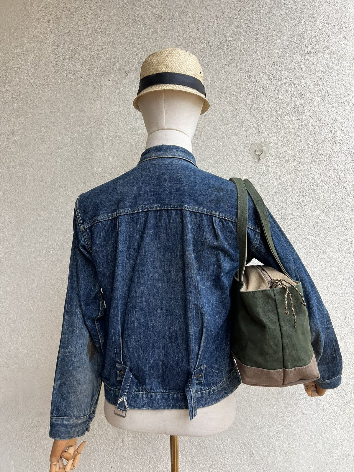 Vintage Van Nuys Japan Waxed Canvas Cotton Mini Tote Bag Size ONE SIZE - 23 Thumbnail