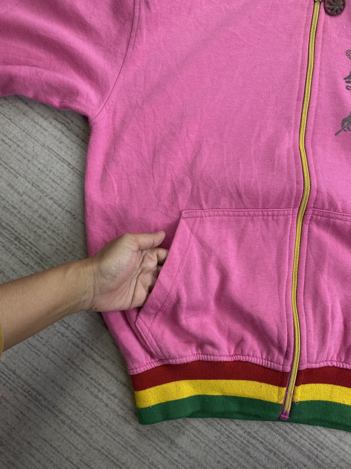 Vintage Vintage Dia Star Marijuana Rasta Style Hoodie Size US M / EU 48-50 / 2 - 8 Thumbnail