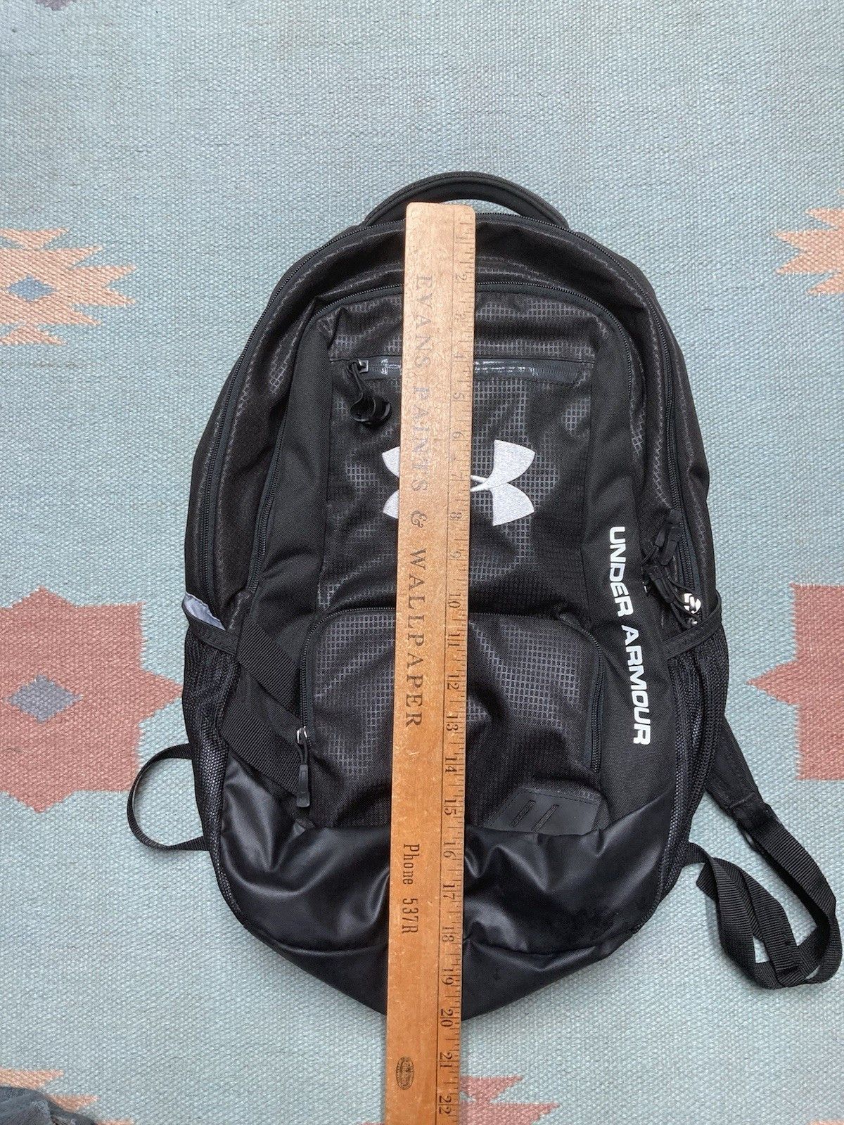 Under Armour Under Armour Hustle Backpack Graphite Gym School Exc Cond Size ONE SIZE - 11 Thumbnail