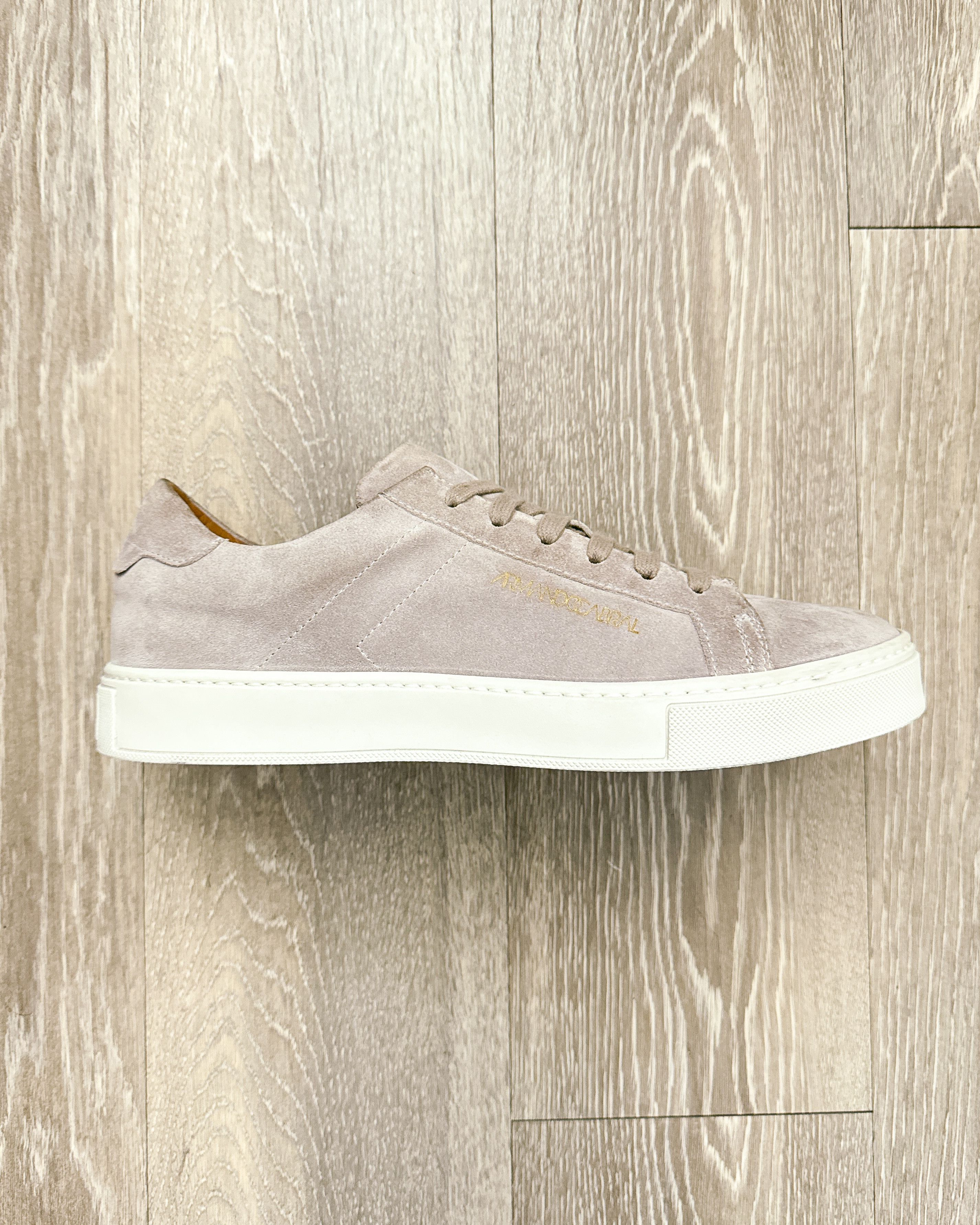 Armando Cabral Armando Cabral Taupe Suede Leather Sneakers Men's 43 Low Top Size US 10 / EU 43 - 9 Thumbnail
