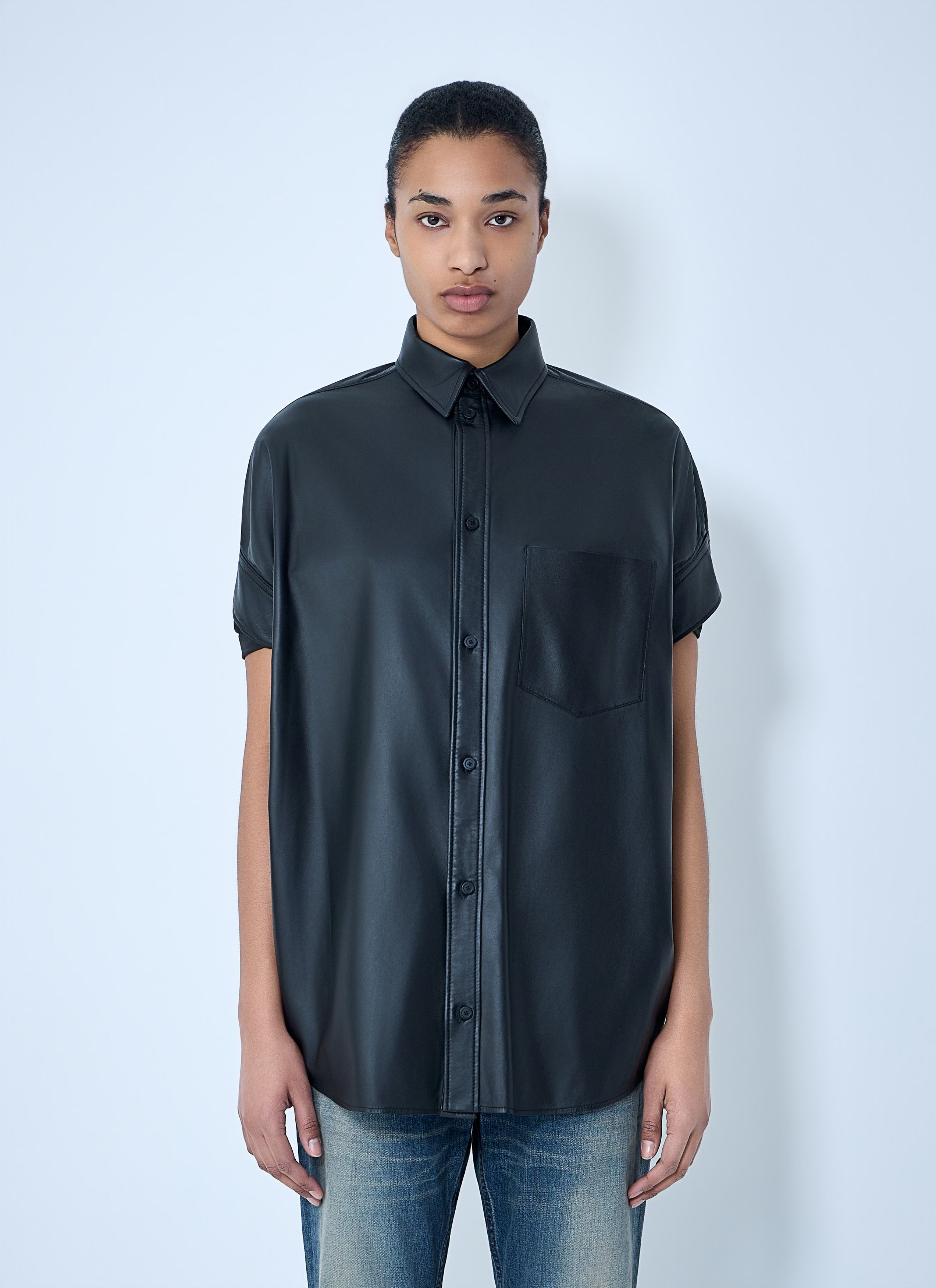 Balenciaga Tucked Sleeve Shirt Size S / US 4 / IT 40 - 1 Thumbnail