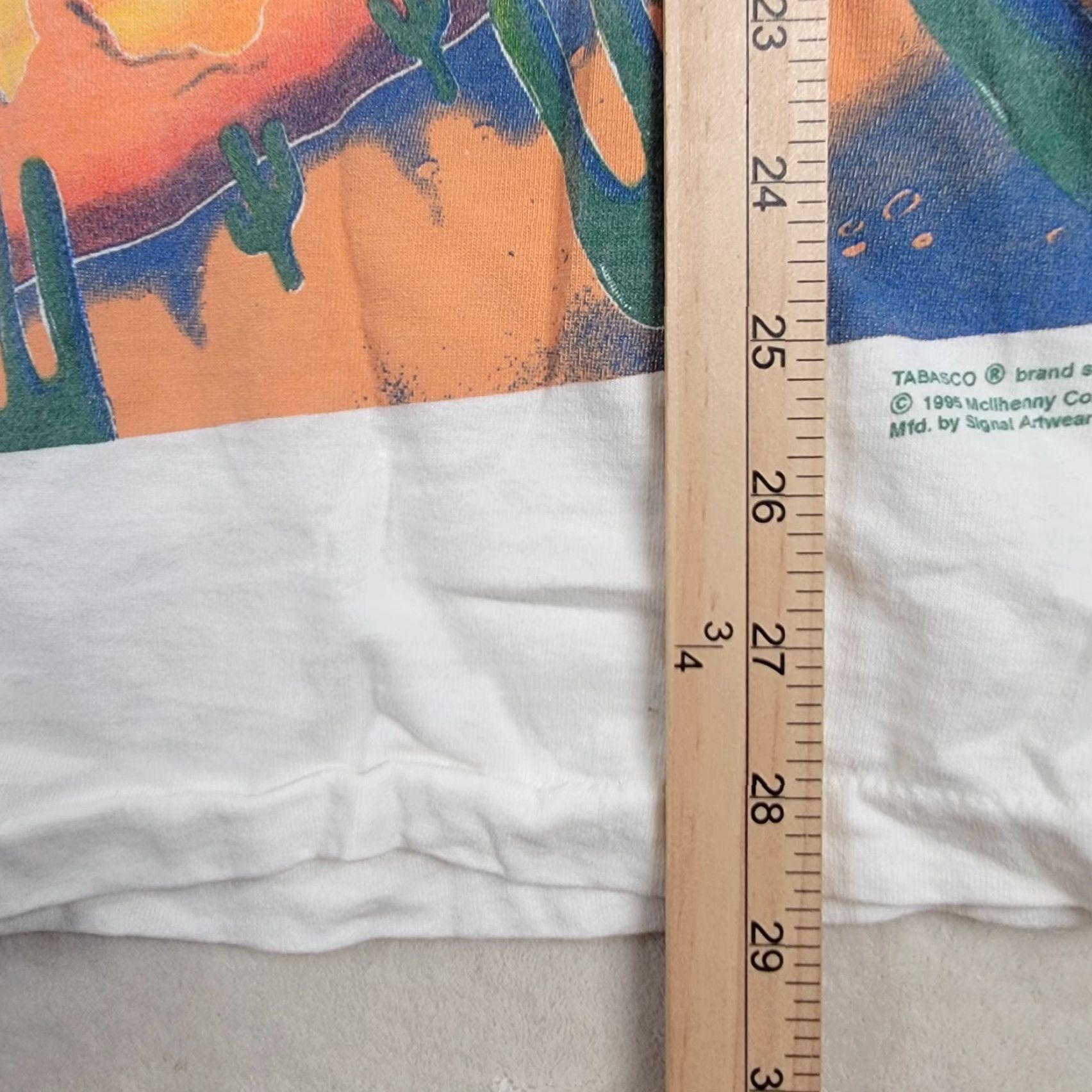 Vintage VINTAGE Tabasco Pepper Sauce 90s 1995 art T-Shirt XL White Signal Artwear Men Short Sleeve Crew Neck Jersey Cotton Single Stitch Art Size US XL / EU 56 / 4 - 7 Thumbnail