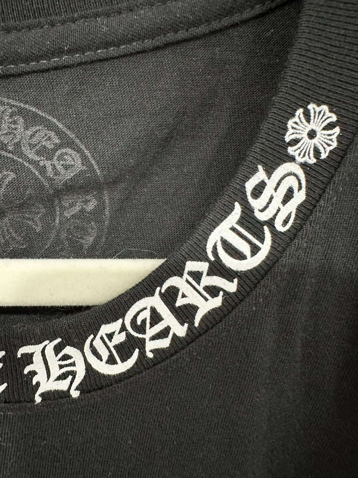 Chrome Hearts Chrome Hearts Neck Logo Tee Large Black Size US L / EU 52-54 / 3 - 6 Thumbnail