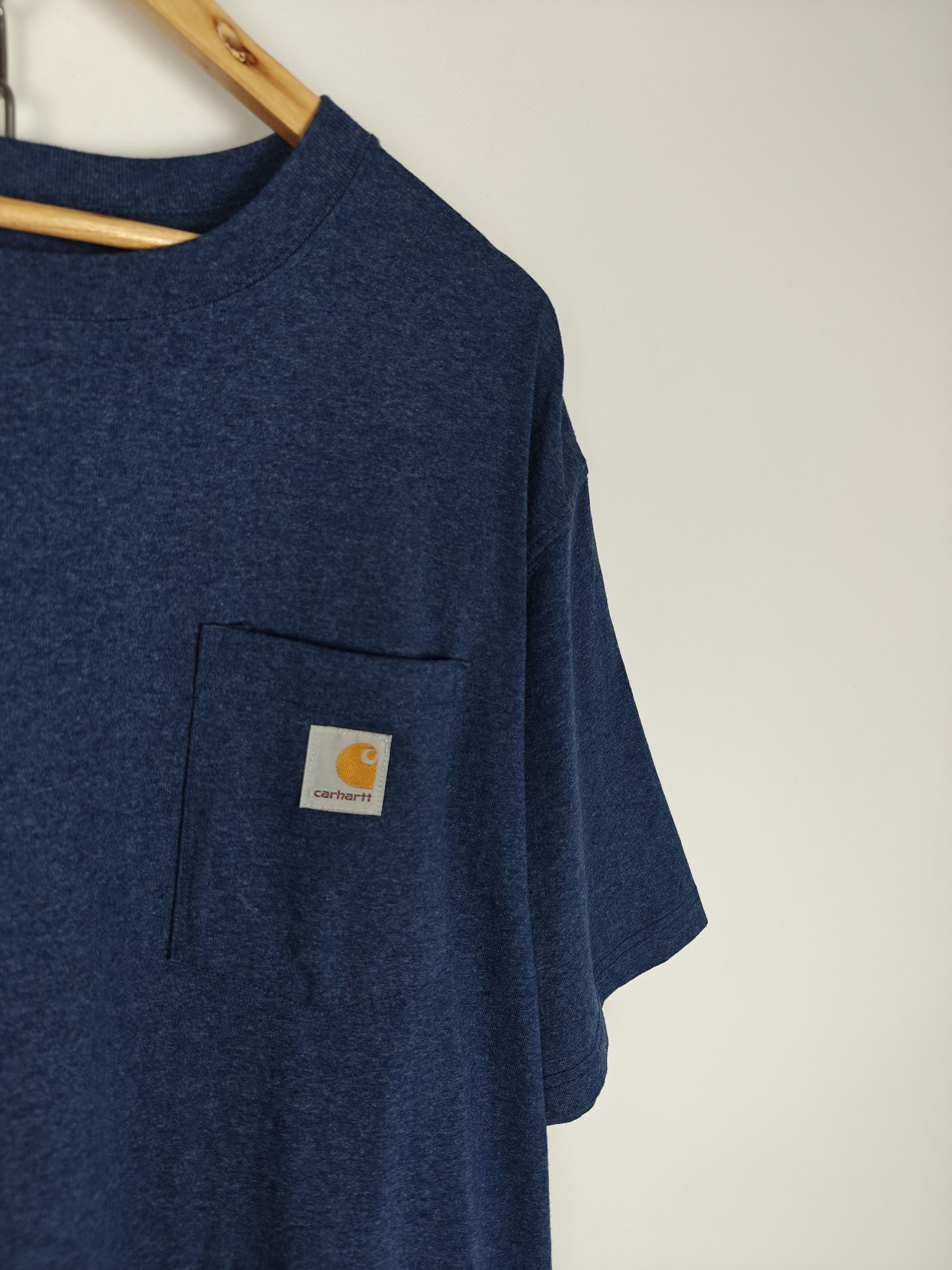 Carhartt Carhartt Basic T-Shirt Crewneck Tee Relaxed Fit Blue XXL Size US XXL / EU 58 / 5 - 4 Thumbnail