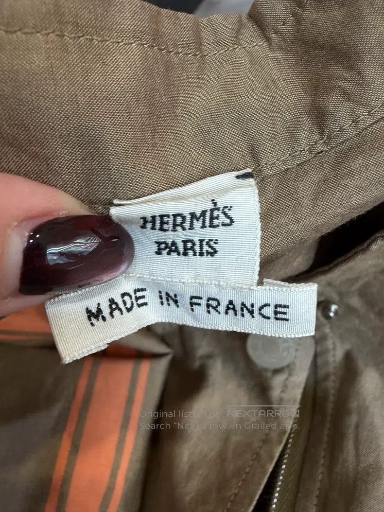 Hermes Hermes Khaki Work Drawstring Vest Size S / US 4 / IT 40 - 3 Thumbnail