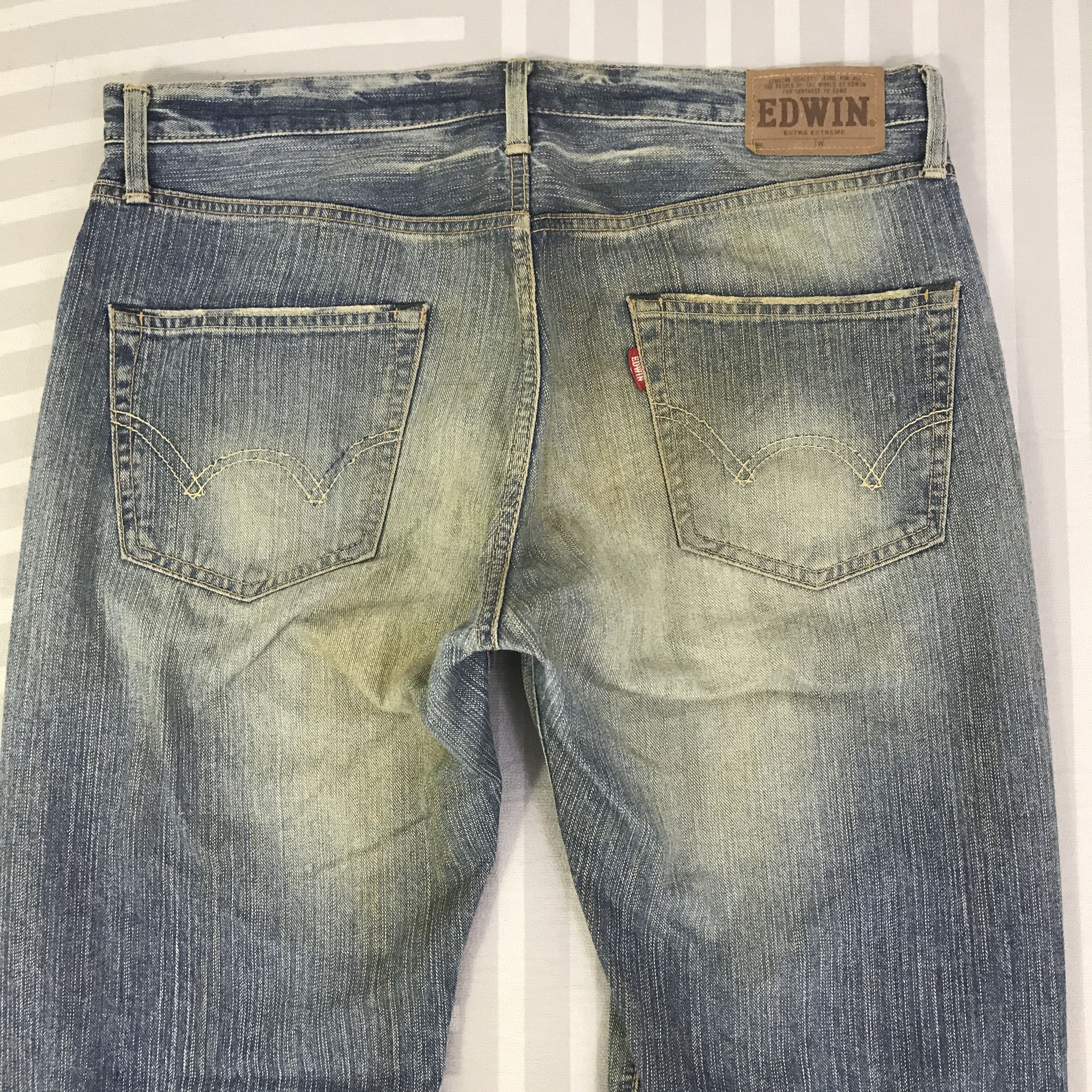 Edwin Vintage Edwin Distressed Denim Jeans pants K129B2 Size US 34 / EU 50 - 5 Thumbnail