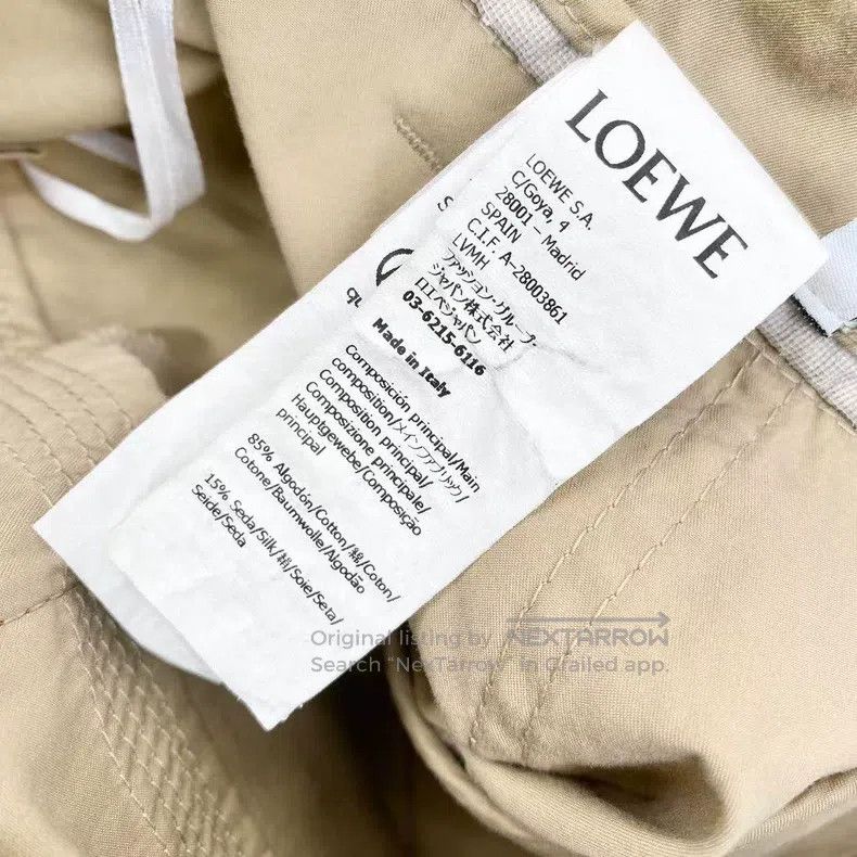 Loewe Loewe Brown leather logo shorts Size 42" / US 20 - 6 Thumbnail