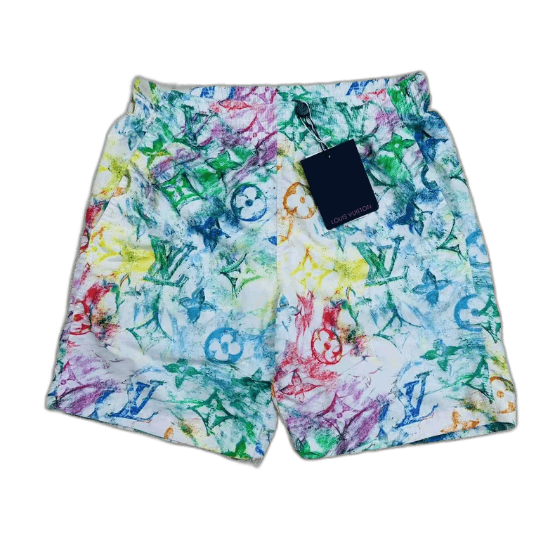 Louis Vuitton Louis Vuitton Crayon Logo Pattern Shorts Size US 26 / EU 42 - 1 Thumbnail