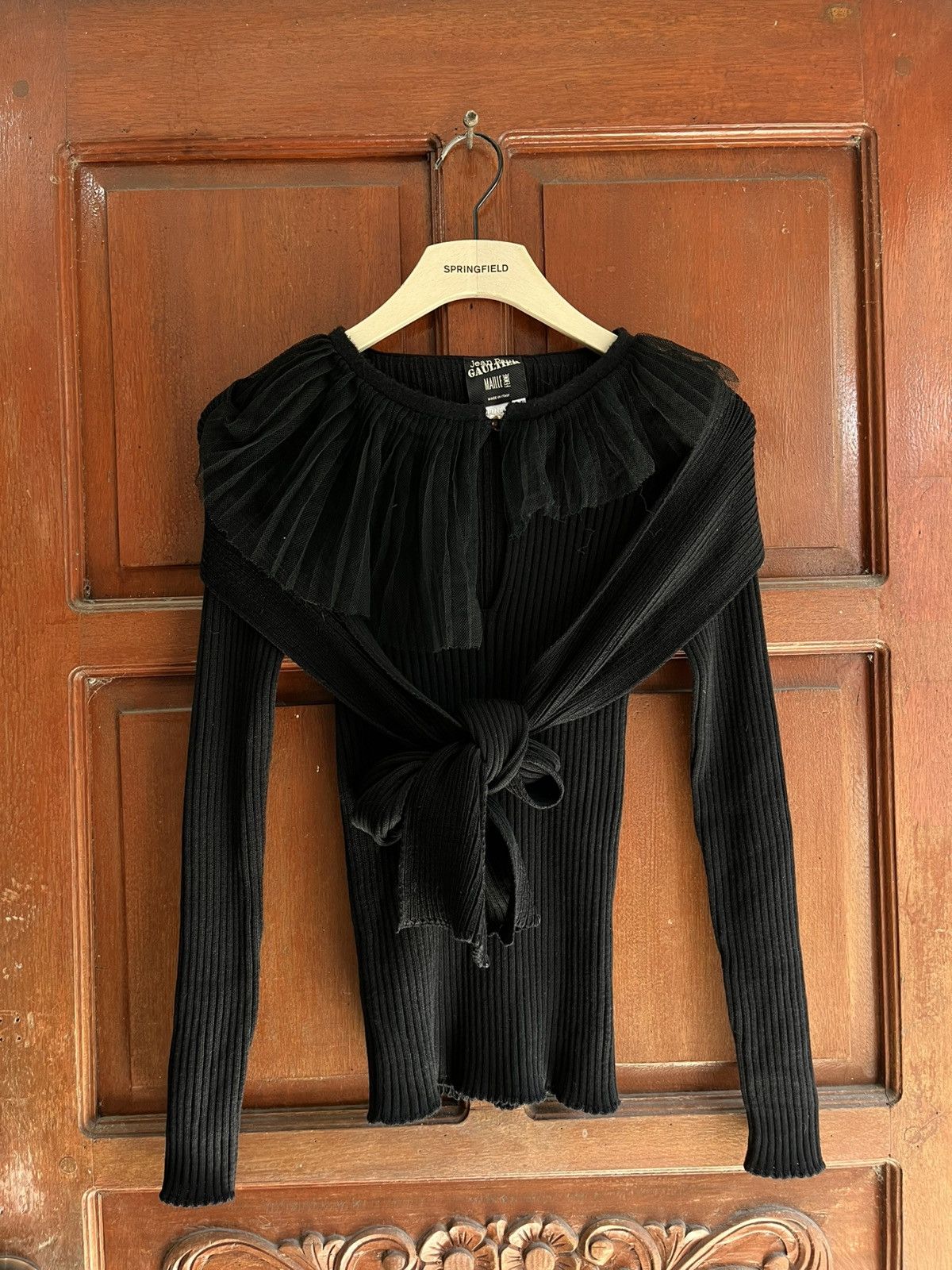 Jean Paul Gaultier JEAN PAUL GAULTIER RIBBED WOOL KNIT LONGSLEEVE Size M / US 6-8 / IT 42-44 - 1 Thumbnail
