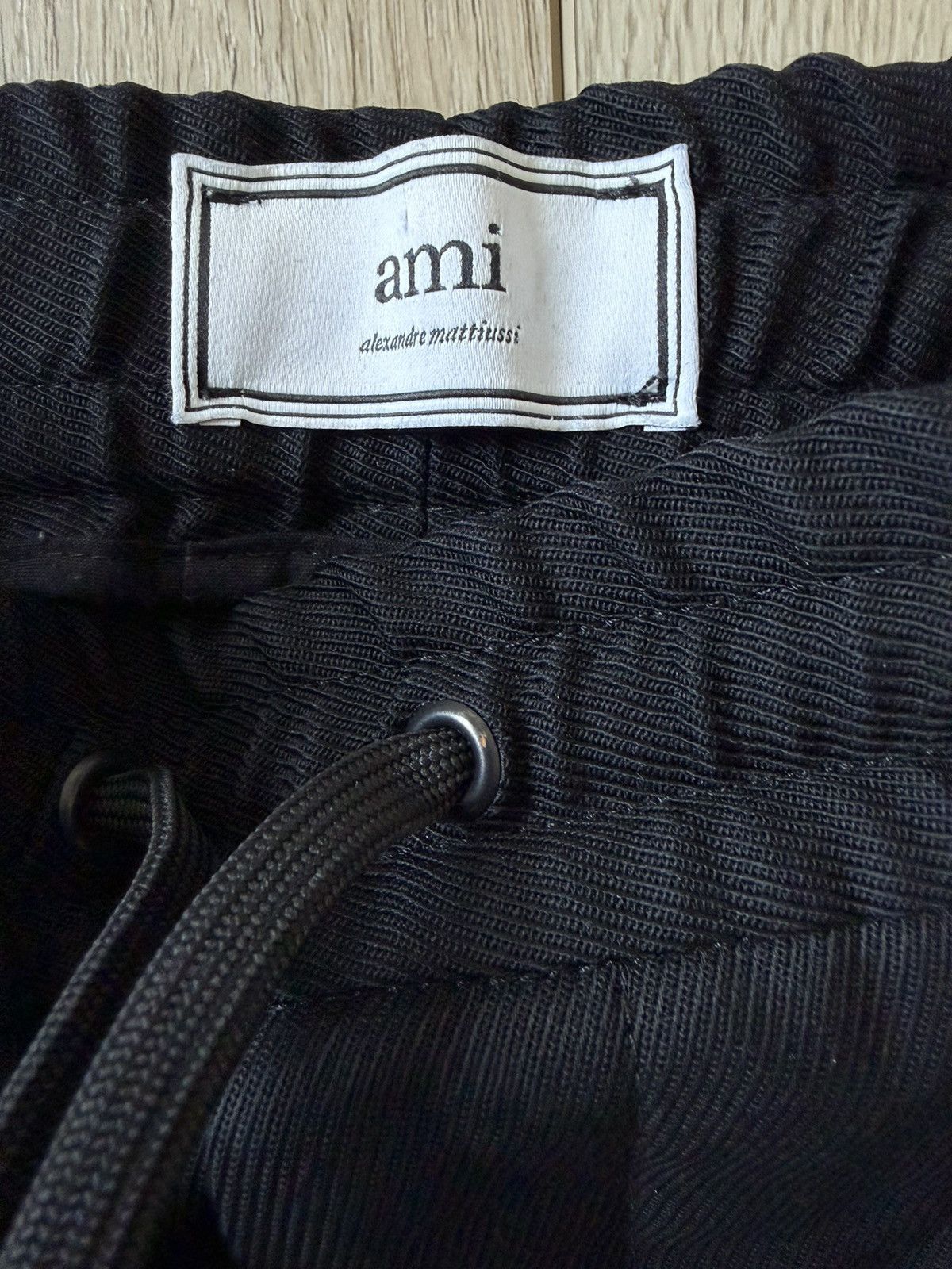 AMI AMI Elasticated Waist Wool Trousers Black Size US 28 / EU 44 - 6 Thumbnail