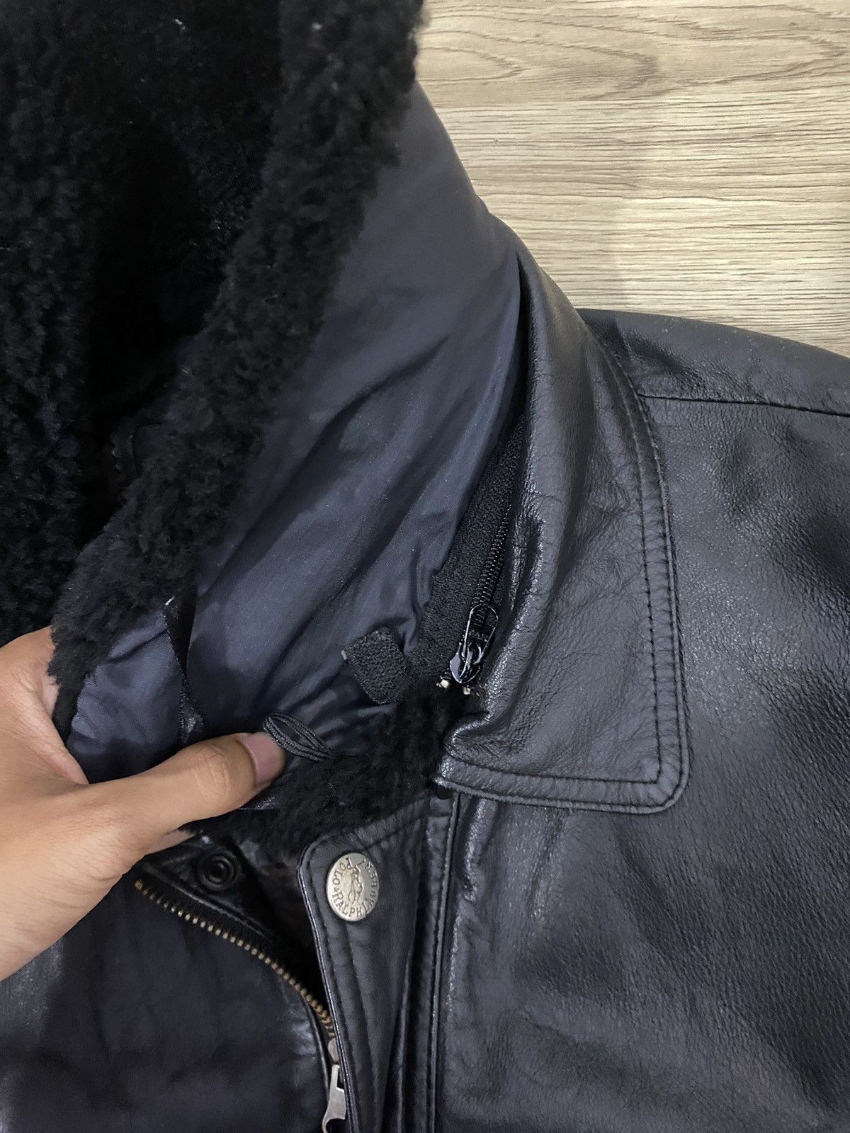 Polo Ralph Lauren × Ralph Lauren 💥Vintage💥Polo Ralph Laurent Leather Jacket Size US L / EU 52-54 / 3 - 13 Thumbnail