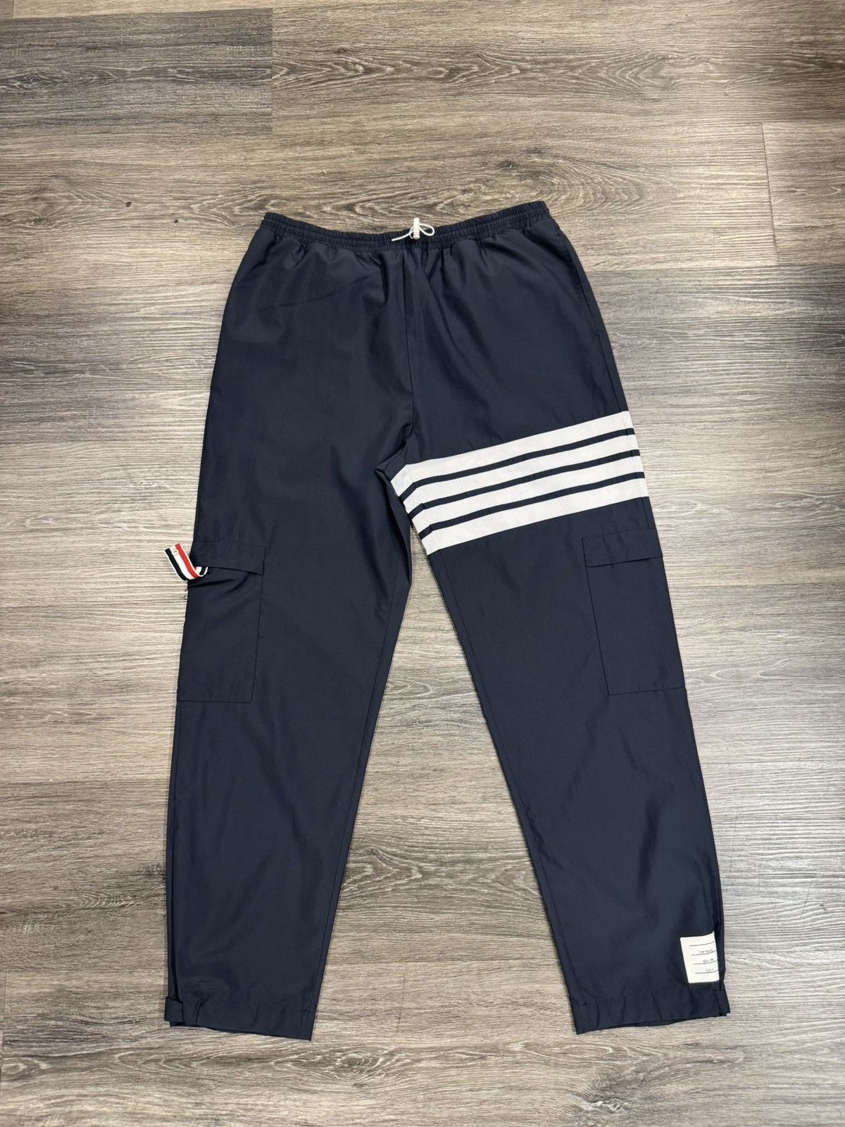 Thom Browne Thom Browne 4-Bar Nylon Track Pants Size US 34 / EU 50 - 1 Thumbnail