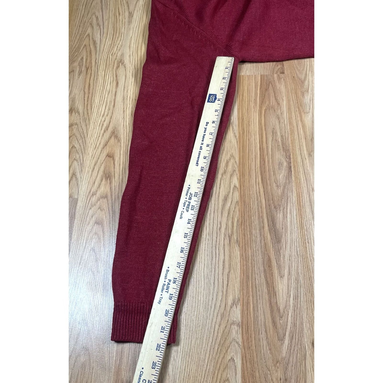 Izod Izod Sweater Mens Large Red Long Sleeve V-Neck Knit Pullover Cotton Blend - Vintage Size US L / EU 52-54 / 3 - 7 Thumbnail