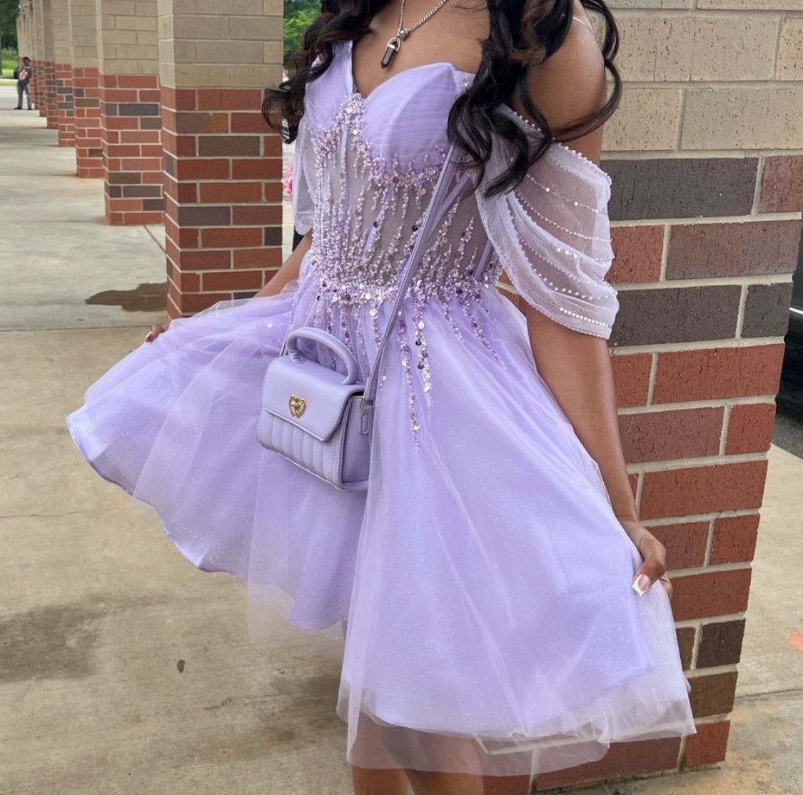 Other Lilac Purple Custom dress Size XS / US 0-2 / IT 36-38 - 1 Thumbnail