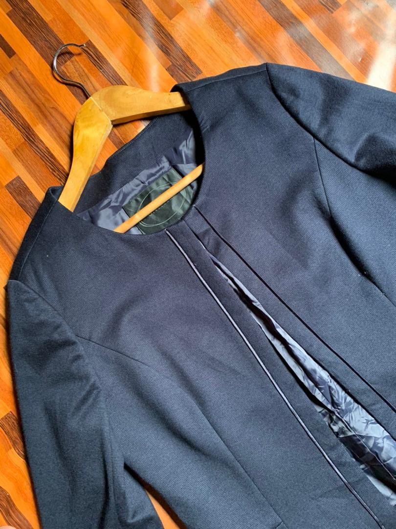 Vintage p4 UNTITLED made in japan Japanese Brand dark blue Coat Size US M / EU 48-50 / 2 - 6 Thumbnail