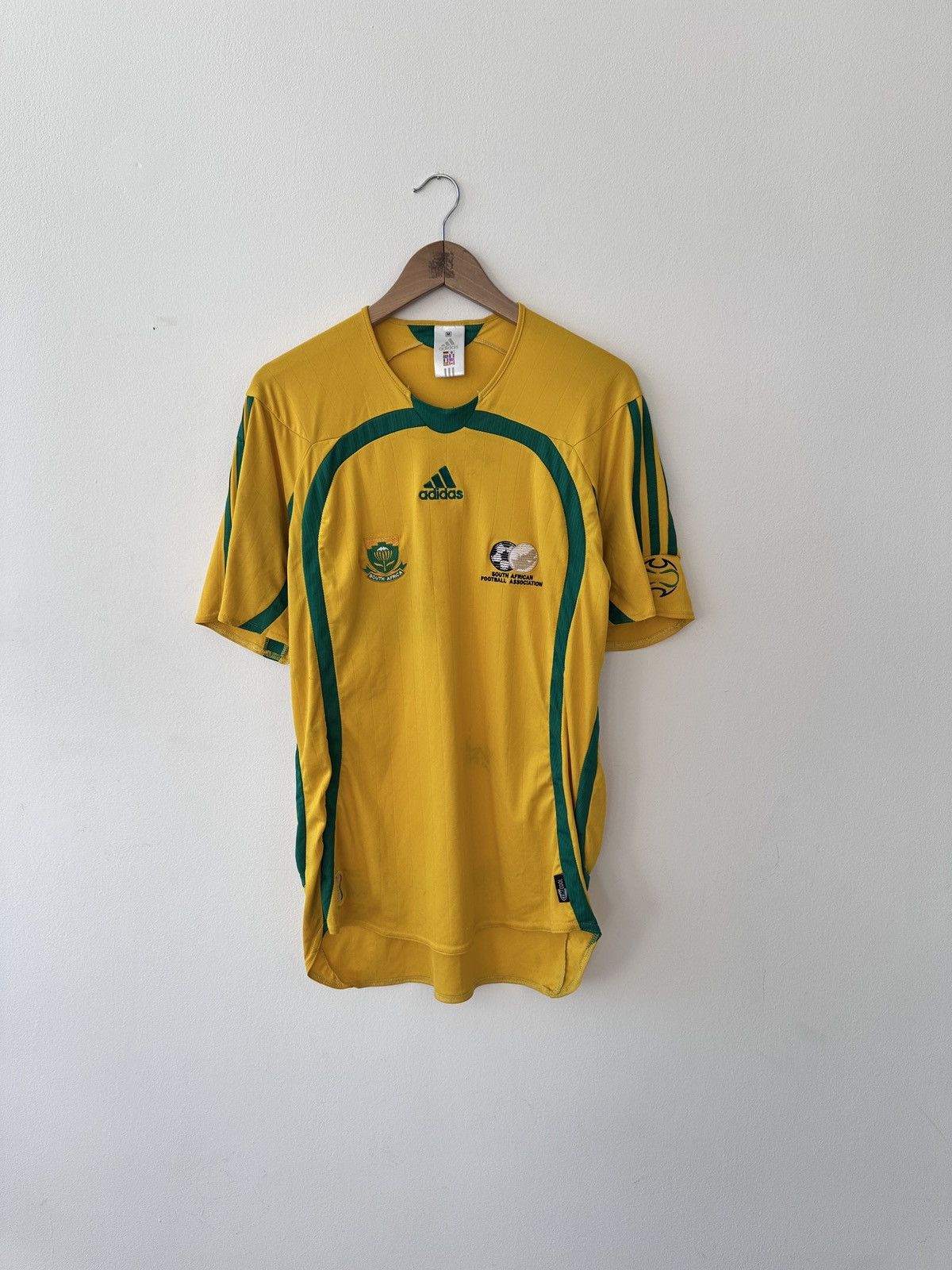 Adidas South Africa 2005 2006 Home Football Shirt Jersey Adidas Size US M / EU 48-50 / 2 - 1 Thumbnail