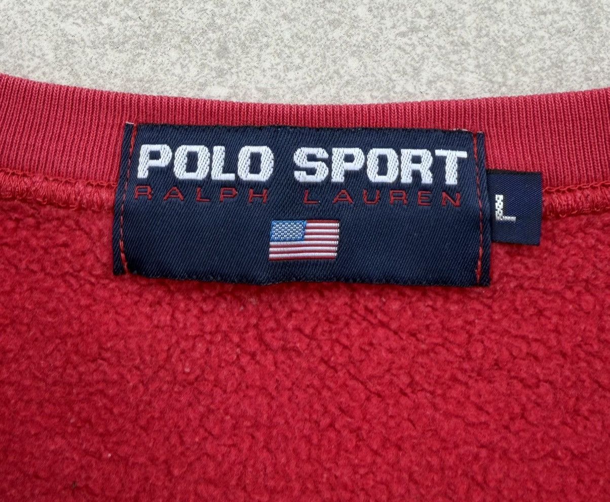 Polo Ralph Lauren Vintage 90s Polo Sport Ralph Lauren Spellout Sweatshirt Size US L / EU 52-54 / 3 - 8 Thumbnail