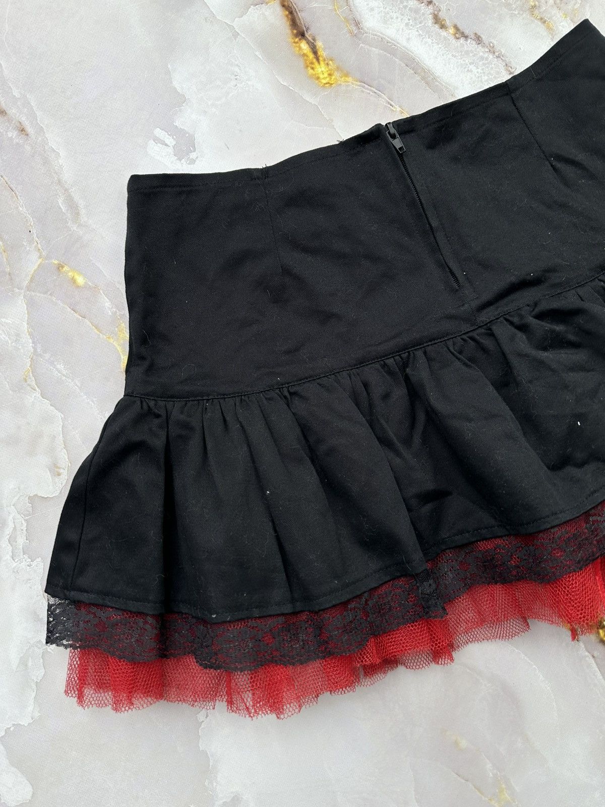 Japanese Brand Vintage Flared Mini Skirt Size 29" - 8 Thumbnail