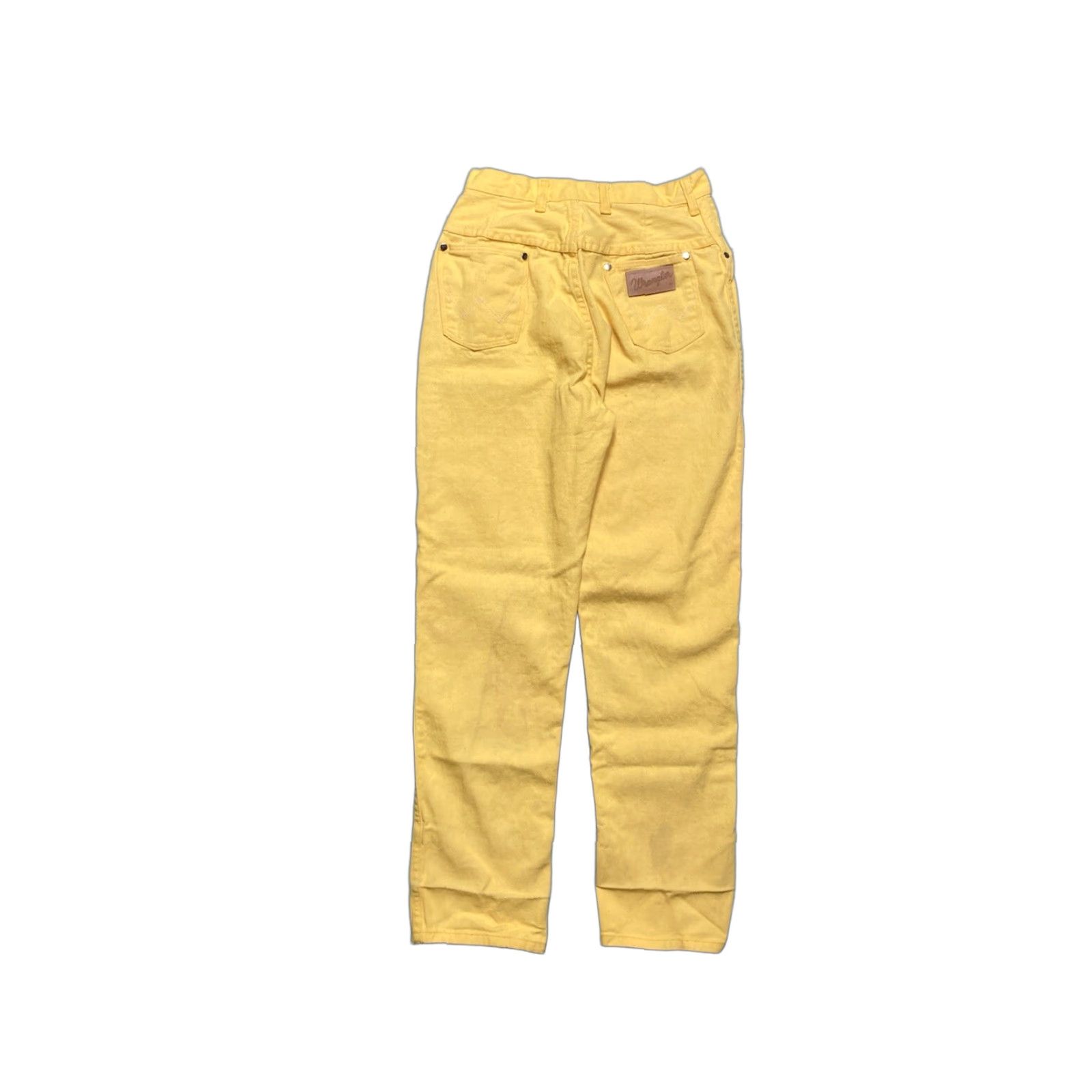 Wrangler VINTAGE Wrangler Jeans Canary Yellow Straight Women 15/16 Misses 60s Size 36" / US 14 / IT 50 - 1 Thumbnail