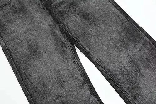 Jean Gray grunge wax paint flared jeans Size US 34 / EU 50 - 4 Thumbnail