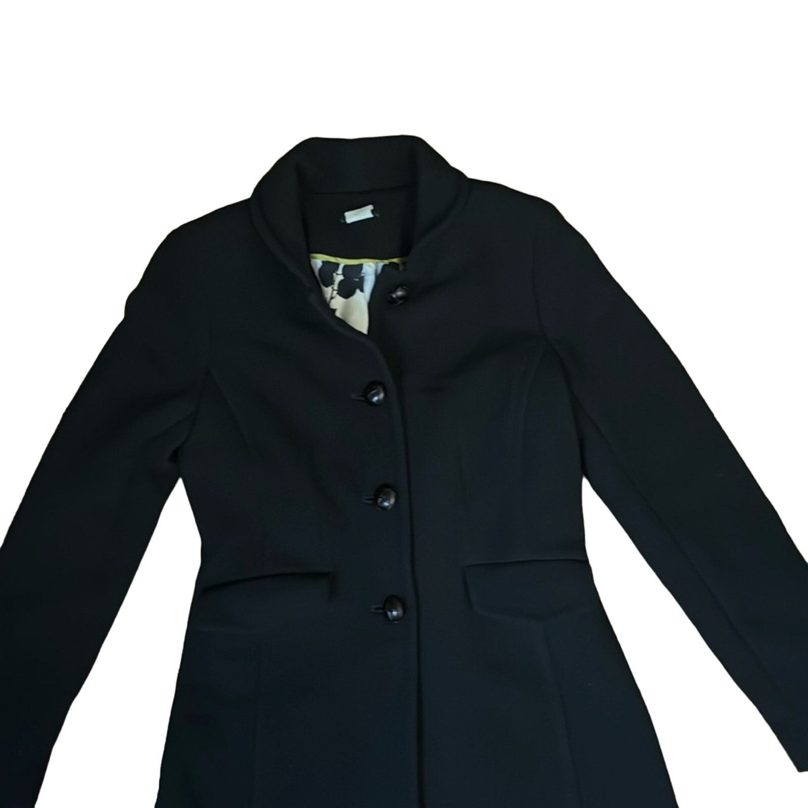 J.Crew J.Crew Wool Top Mid Length Dress Coat Black Size 0/XS Size XS / US 0-2 / IT 36-38 - 9 Thumbnail
