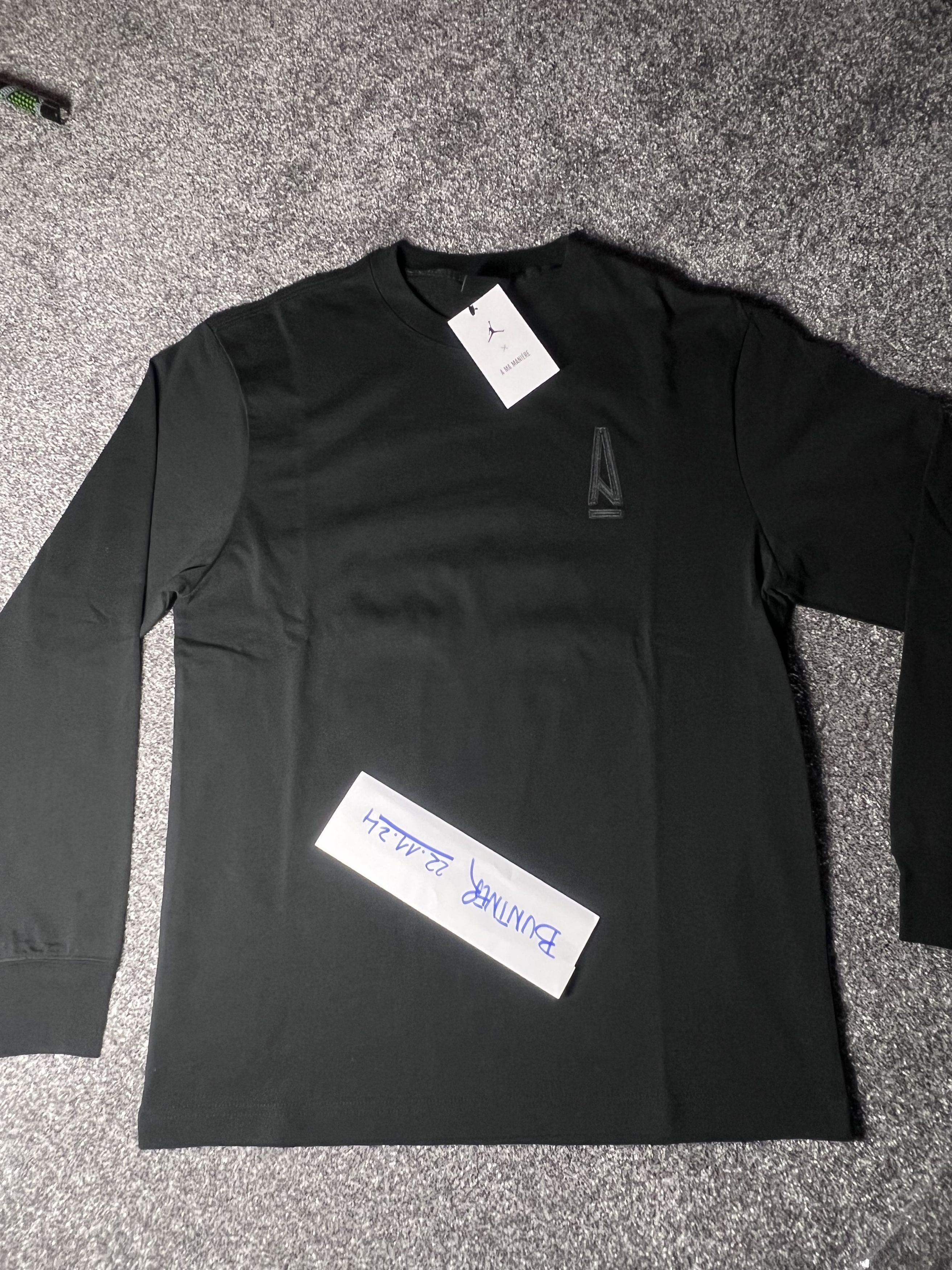 A Ma Maniere × Jordan Brand × Nike Jordan x A Ma Maniere L/S T-Shirt Black Size US S / EU 44-46 / 1 - 1 Thumbnail