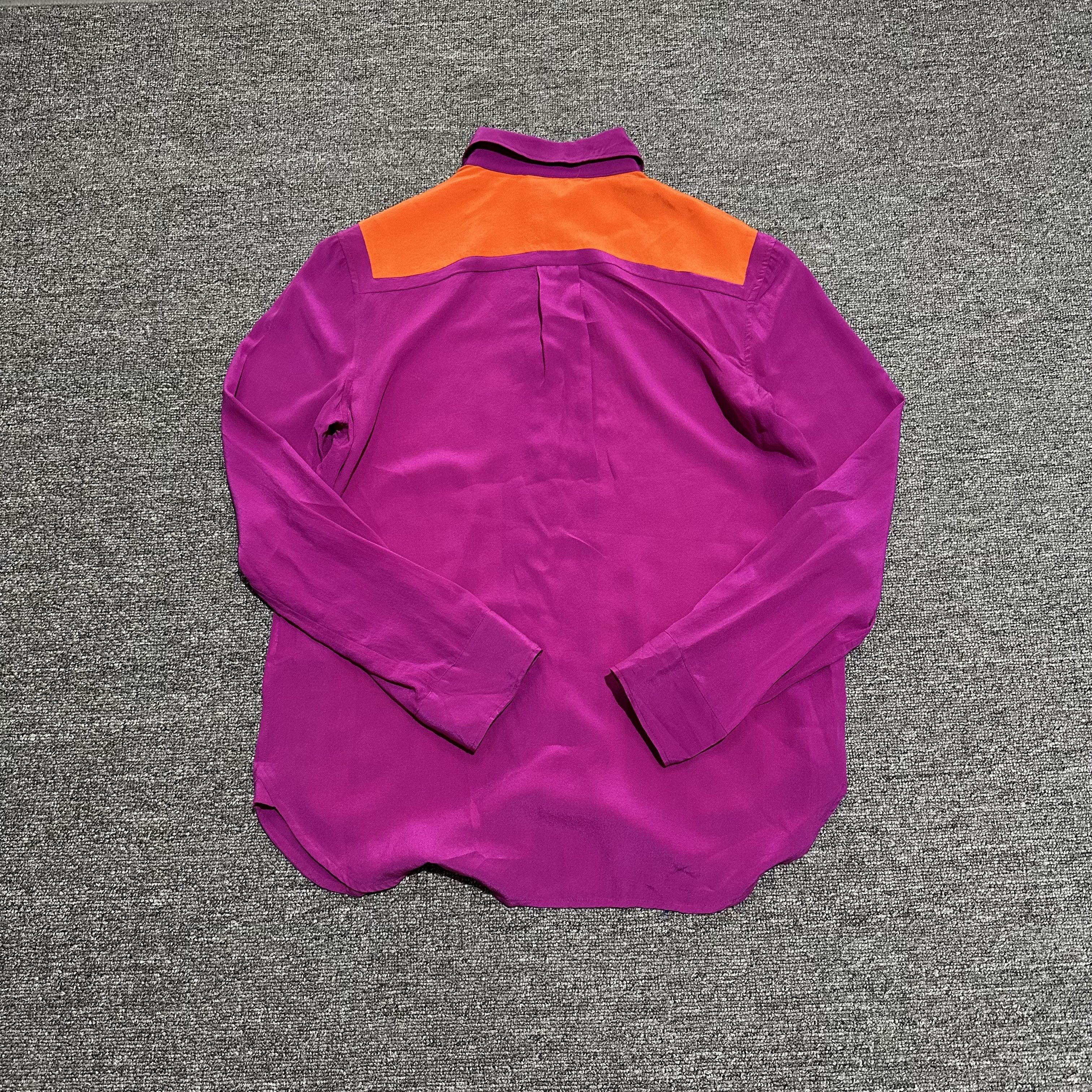 Celine Vintage Celine Silk Button Ups shirts Size L / US 10 / IT 46 - 3 Thumbnail