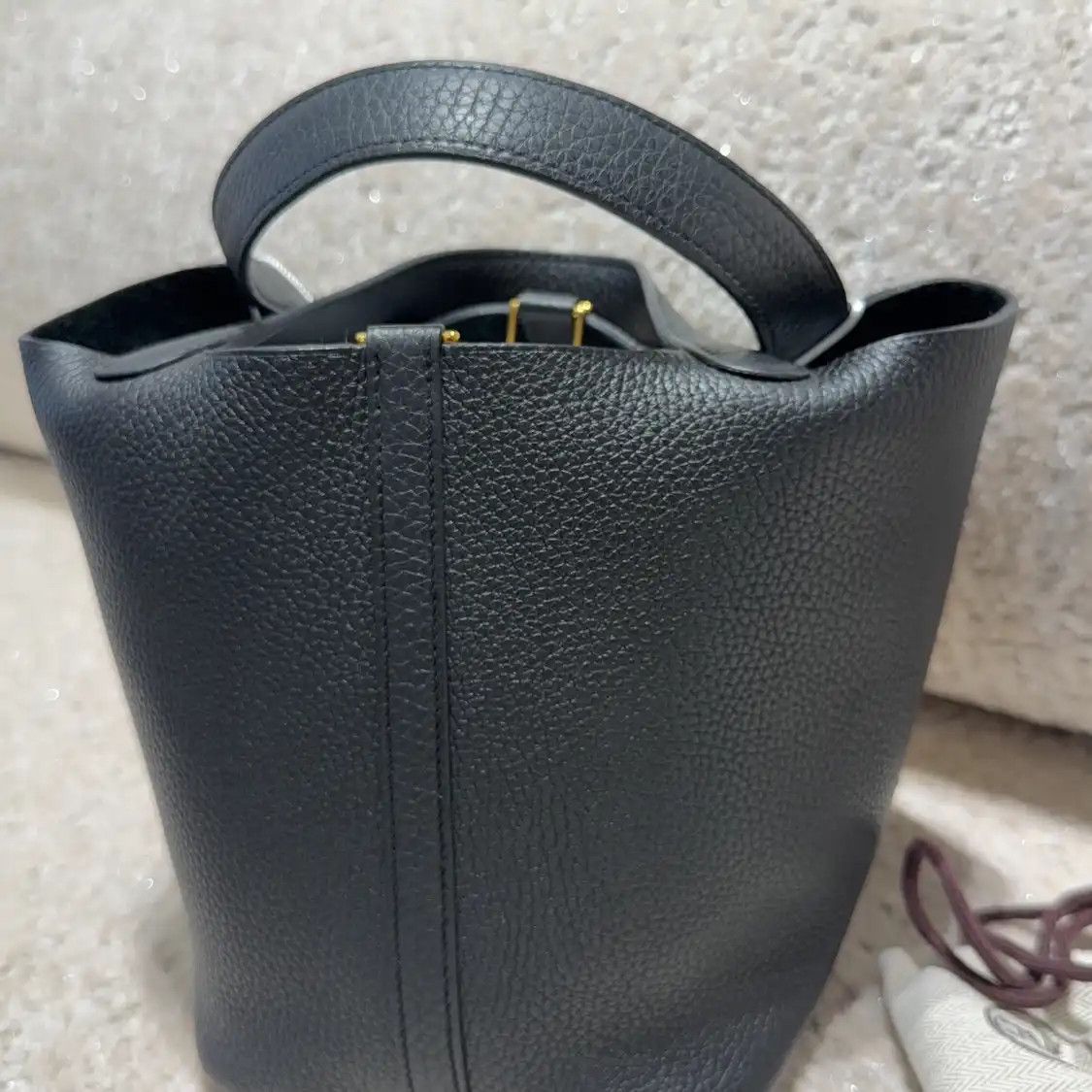 Hermes Hermes Picotin Lock 18 Prussian Blue Clemence cowhide leather picotin handbag go Size ONE SIZE - 1 Thumbnail