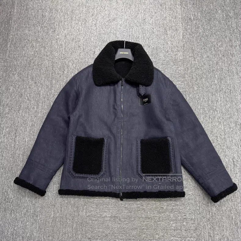 Fendi Fendi Leather and Fur Denim Jacket Size US S / EU 44-46 / 1 - 1 Thumbnail