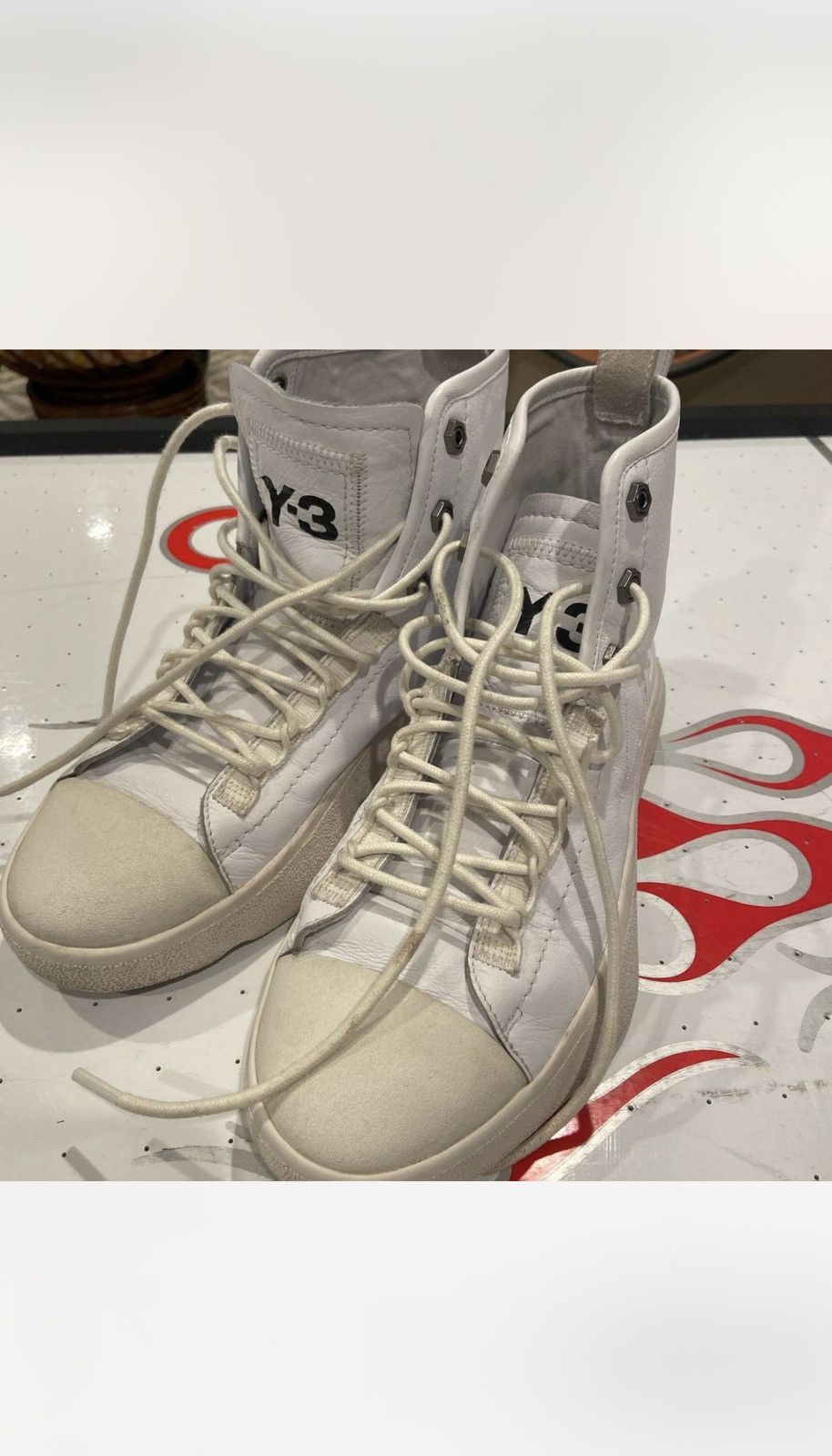 Yohji Yamamoto Adidas Y-3 Yohji Yamamoto Bashyo II White Size US 8 / EU 41 - 1 Thumbnail